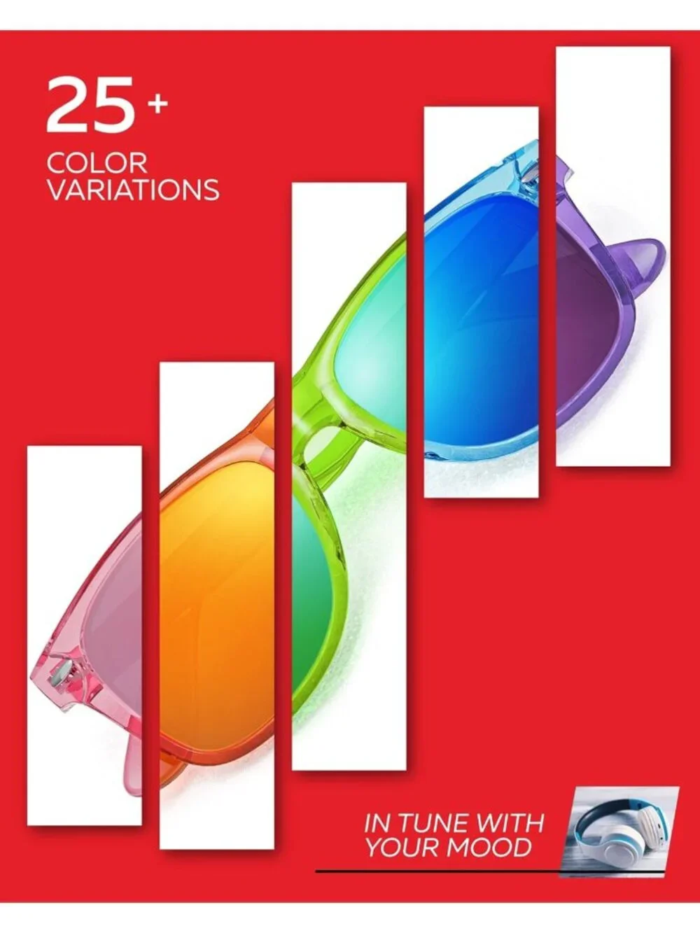 Colorful Neon 80s Mirrored Sunglasses | Retro Translucent Frame for Men & Women